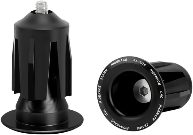 riderace Bicycle Handlebar Plugs for Mountain Bikes, Road Bikes, and Fixed-Gear Bikes, for Safety and Anti-Fall Protection, Easy to Install. - Image 1